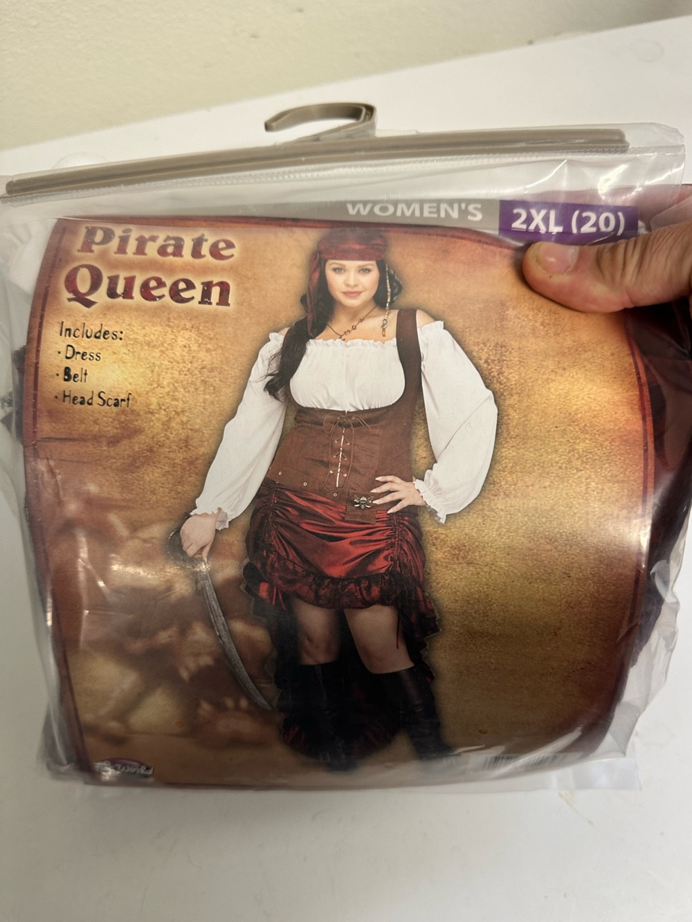 Fun World Pirate Queen Women's Halloween Costume Set (Size 2XL)